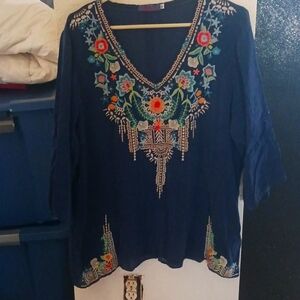 XL JOHNNY WAS NAVY TUNIC